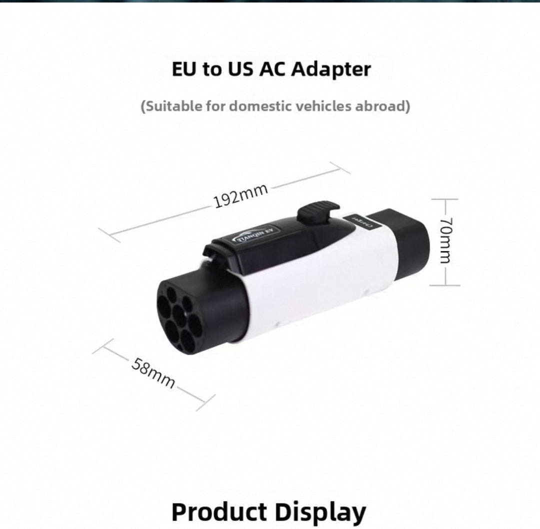 Adapter Type2 to Gbt Dual Male Connector 3 phase 32A